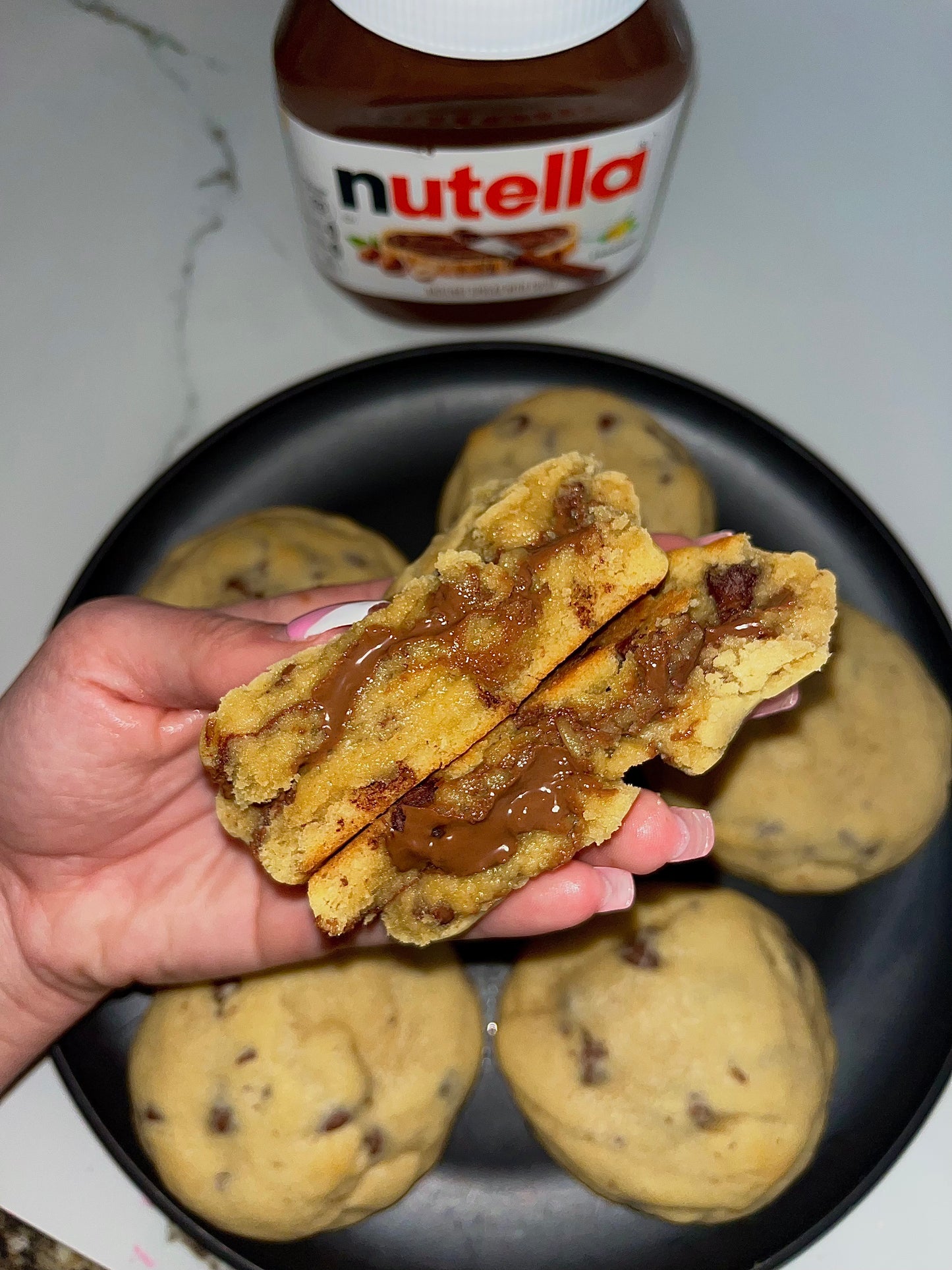 Nutella Stuffed Chocolate Chip